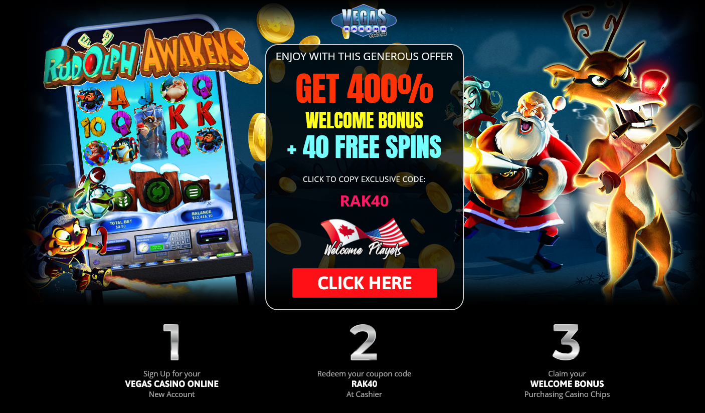 Vegas Casino Online-400%
                                      WELCOME BONUS + 40 FREE SPINS